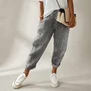 Simone Laruelle | Striped Cropped Trousers For Women