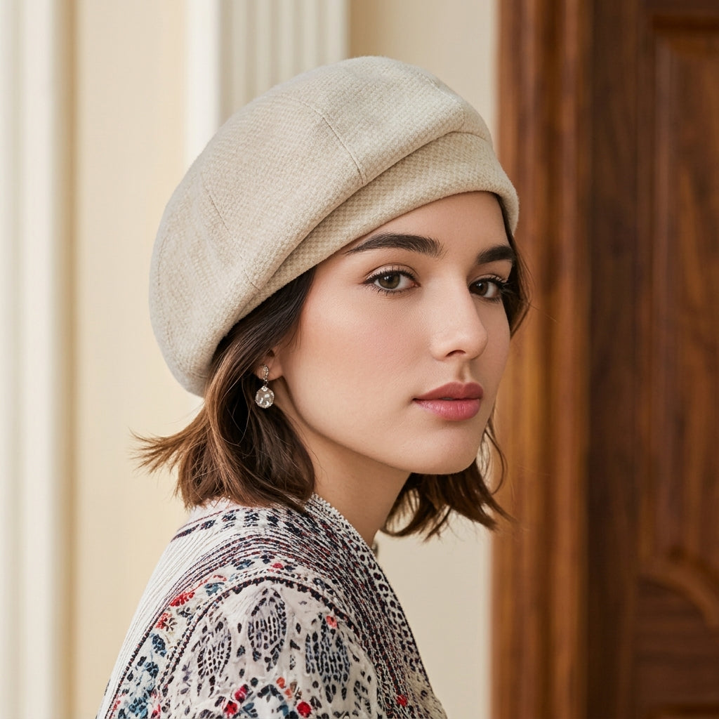 Maëlys Duvernet | Wool Newsboy Beret Cap For Women