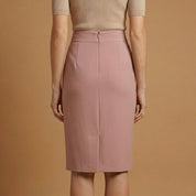 Elaine Vermonde | High Waist Pencil Midi Skirt For Women