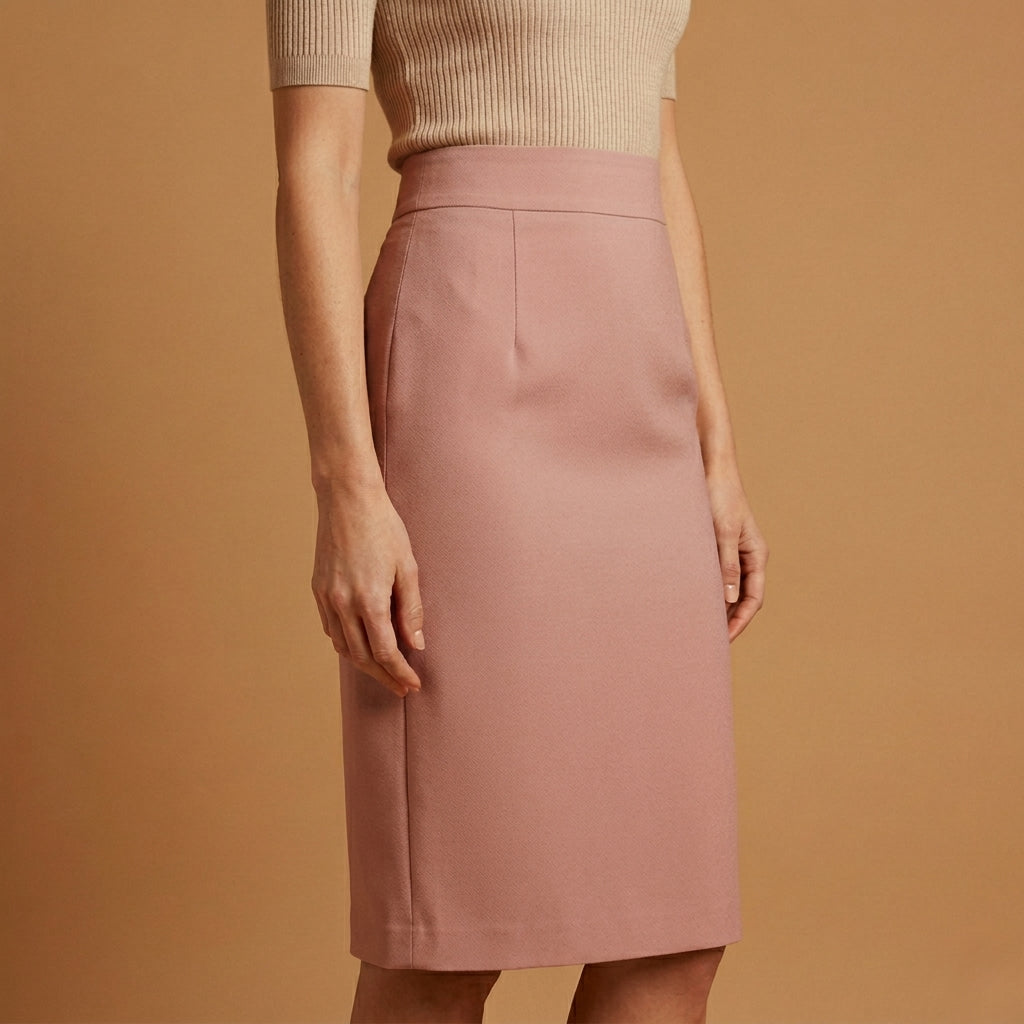 Elaine Vermonde | High Waist Pencil Midi Skirt For Women