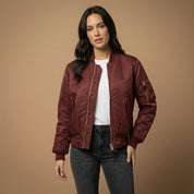 Harriet Wycliffe | Olive Green Bomber Jacket For Women