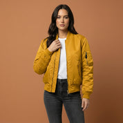 Harriet Wycliffe | Olive Green Bomber Jacket For Women