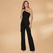 Liliane Vosmont | One-Shoulder Wide-Leg Jumpsuit For Women