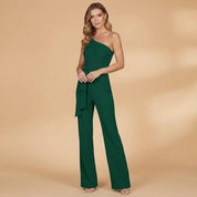 Liliane Vosmont | One-Shoulder Wide-Leg Jumpsuit For Women