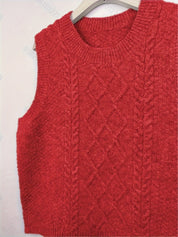 Marguerite Fontclair | Cable-Knit Sweater Vest For Women