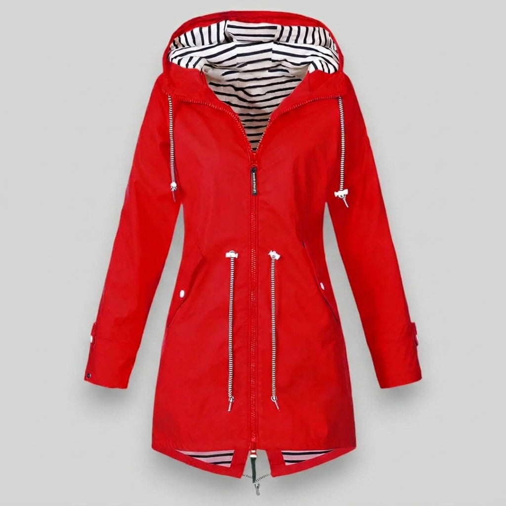 Adrienne Stormwell | Waterproof Hooded Rain Jacket For Women