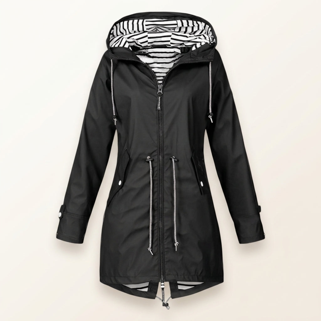 Adrienne Stormwell | Waterproof Hooded Rain Jacket For Women