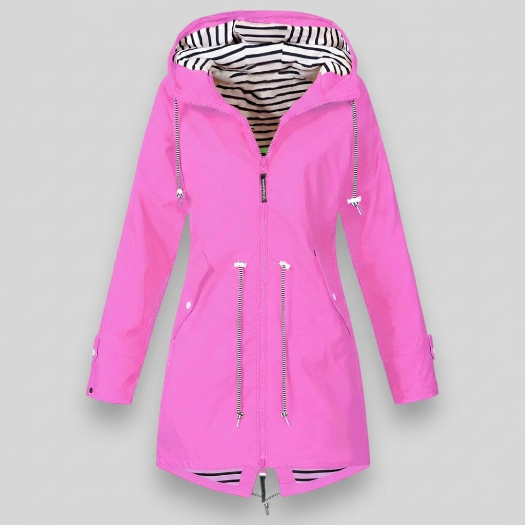 Adrienne Stormwell | Waterproof Hooded Rain Jacket For Women