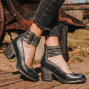 Rosalba Trentmore | Venezia Buckle Block Heel Sandals For Women