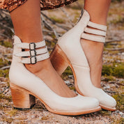 Rosalba Trentmore | Venezia Buckle Block Heel Sandals For Women