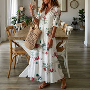 Aurelia Santorini | Ikat Print Maxi Dress For Women