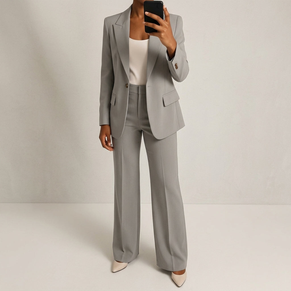 Vivienne Marchland | Blue Two-Piece Blazer & Trouser Suit For Women