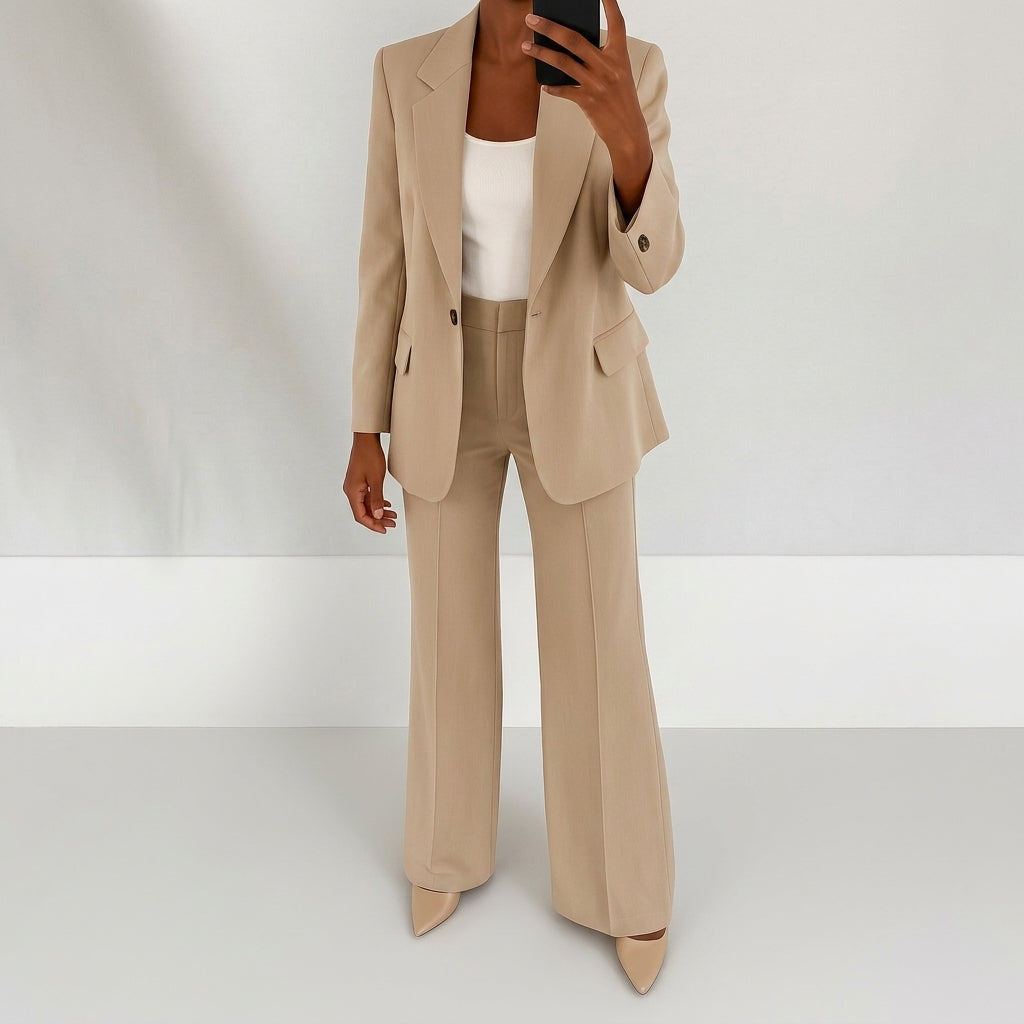 Vivienne Marchland | Blue Two-Piece Blazer & Trouser Suit For Women