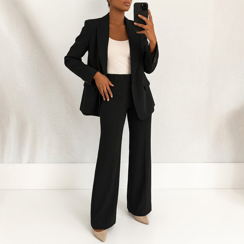 Vivienne Marchland | Blue Two-Piece Blazer & Trouser Suit For Women