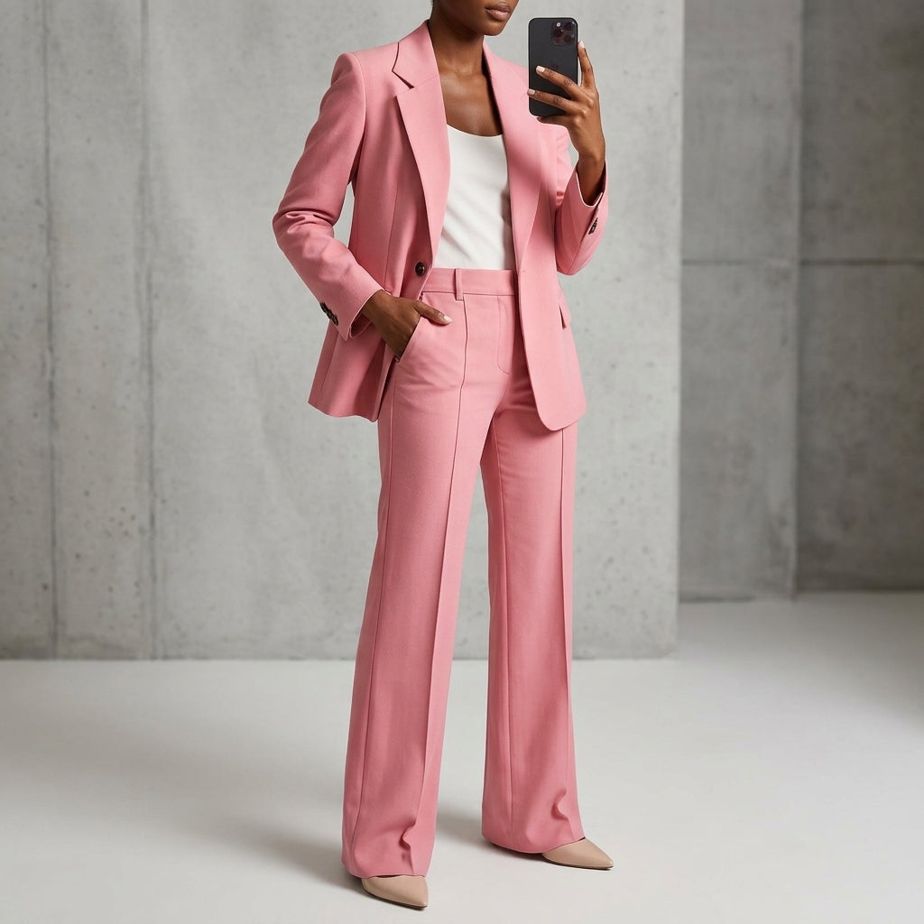 Vivienne Marchland | Blue Two-Piece Blazer & Trouser Suit For Women