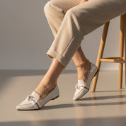 Clarissa Wentmore | Pointed Toe Bow Loafers For Women