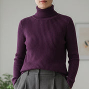 Elaine Rossmore | Ribbed Turtleneck Sweater For Women