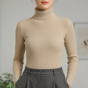 Elaine Rossmore | Ribbed Turtleneck Sweater For Women