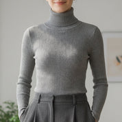 Elaine Rossmore | Ribbed Turtleneck Sweater For Women