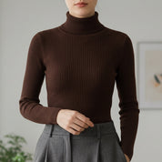 Elaine Rossmore | Ribbed Turtleneck Sweater For Women