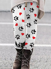 Selene Vasari | Cat Print Leggings For Women