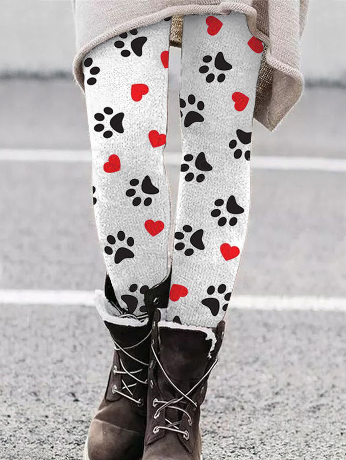 Selene Vasari | Cat Print Leggings For Women