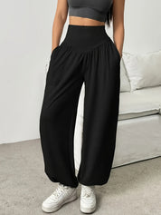 Marina Chastain | High-Waist Wide-Leg Lounge Pants For Women