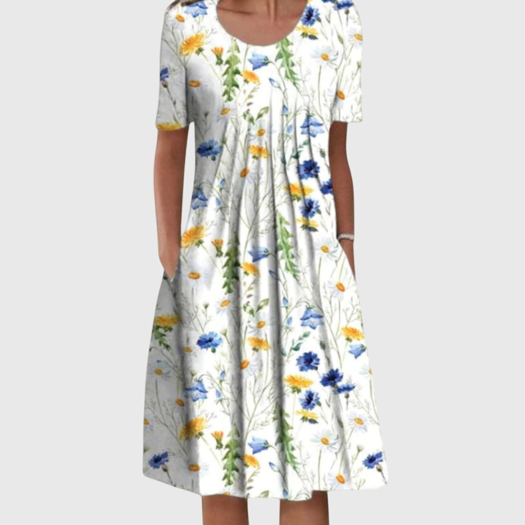 Rosalie Pemberton | Wildflower Floral Midi Dress For Women