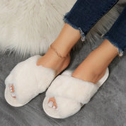 Beatrice Lombardi | Fluffy Faux Fur Slide Slippers For Women