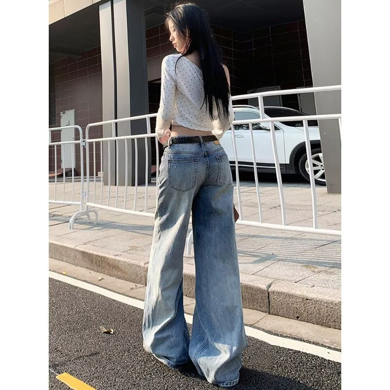 Adrienne Castellon | Distressed Wide-Leg Jeans For Women