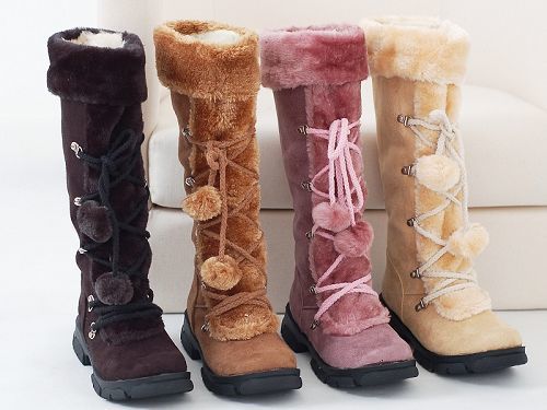 Ingrid Solberg | Fur Trim Mid-Calf Boots For Women