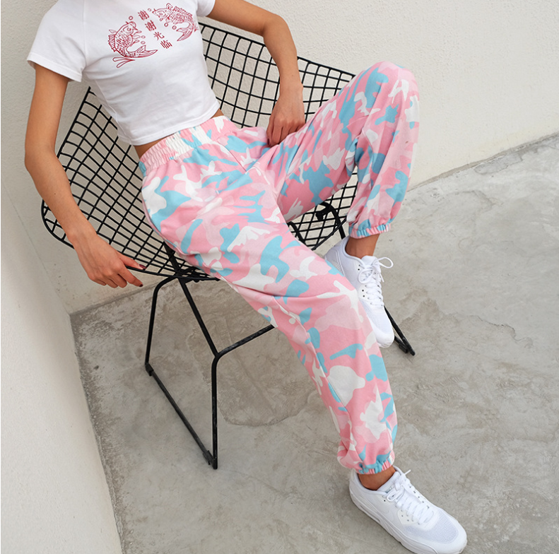 Sabine Duquesne | Camouflage Print Jogger Sweatpants For Women