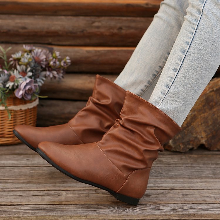 Genevra Ashworth | Slouchy Cowboy Boots With Round Toe For Women