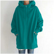 Solene Girard | Zip-Up Fleece Hoodie For Women