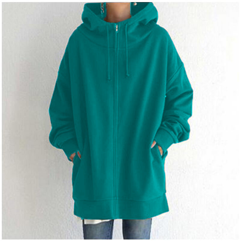 Solene Girard | Zip-Up Fleece Hoodie For Women