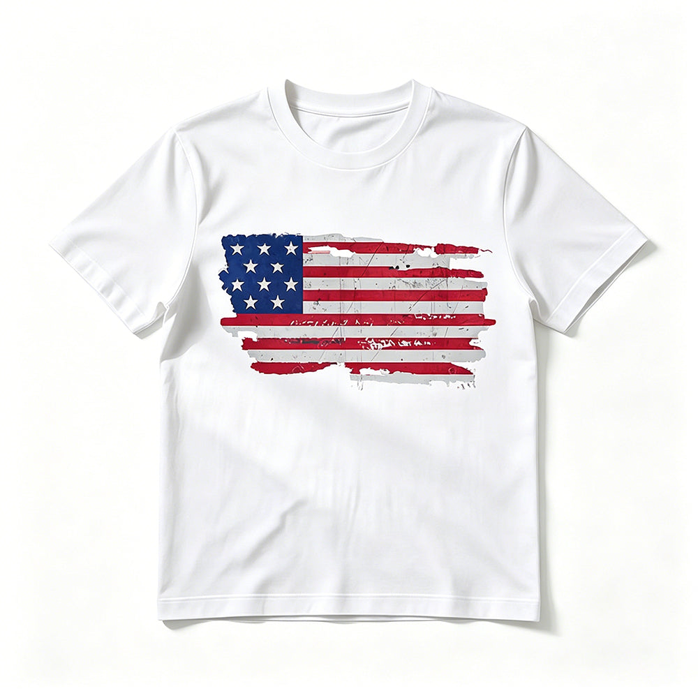 Derek Callahan | American Flag Graphic T-Shirt For Men