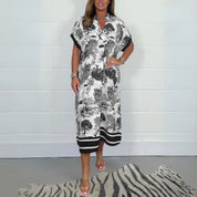 Thalia Devonshire | Toile Print Midi Dress For Women