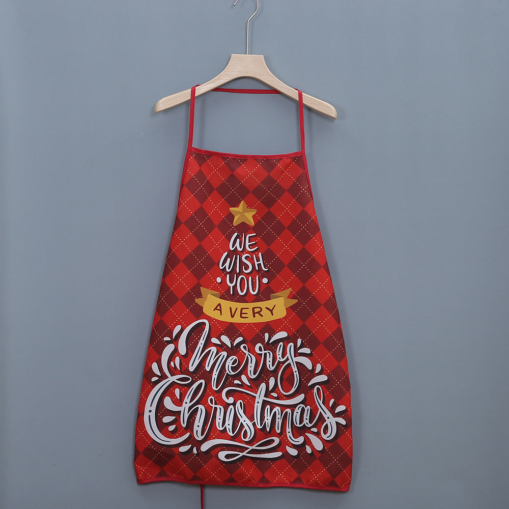 Adrienne Fontclaire | Christmas Snowman Print Kitchen Apron