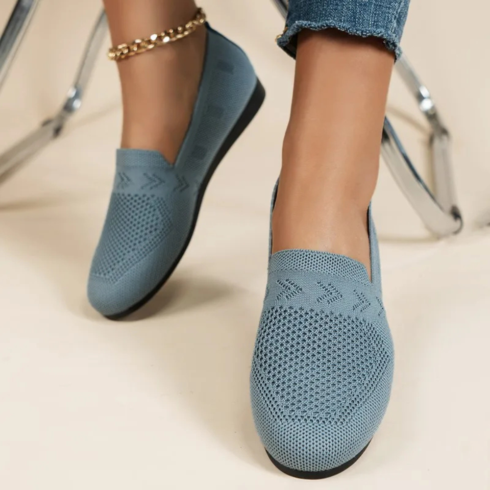 Lucien Carter | Breathable Slip-On Knit Loafers For Women