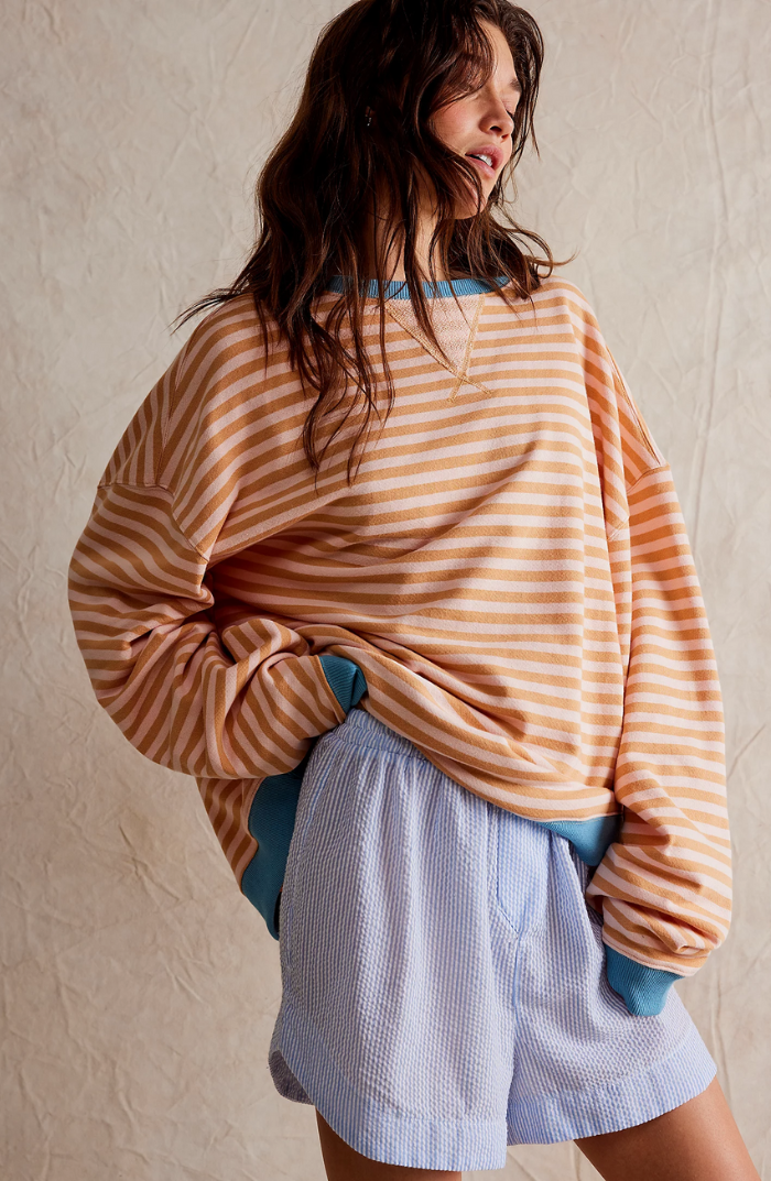 Isolde Bergerac | Striped Round-Neck Pullover For Women