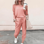 Seraphelle Beaumont | Pink Relaxed Jogger Two-Piece Lounge Set