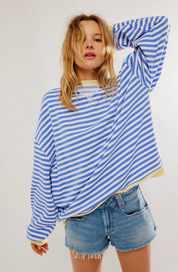Isolde Bergerac | Striped Round-Neck Pullover For Women