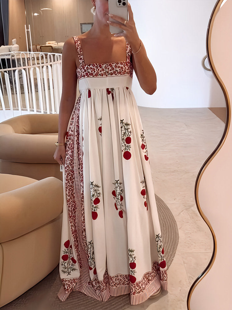 Annalise Beaupré | Floral Print Maxi Dress For Women