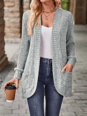 Adrienne Castellini | Ribbed Knit Cardigan For Women