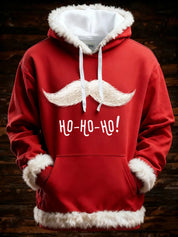 Francesca Hartwell | Flag Santa Print Christmas Hoodie For Women