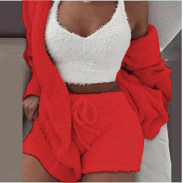 Rosette Linford | 3-Piece Fluffy Loungewear Set For Women