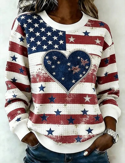 Adrienne Holloway | 250 Years of Freedom Patriotic Sweatshirt For Women