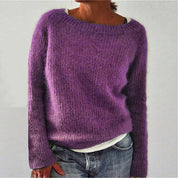 Jolie Brookwell | Classic Round Neck Knit Sweater For Women