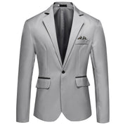 Finn Saxford | One-Button Blazer With Pocket Square For Men