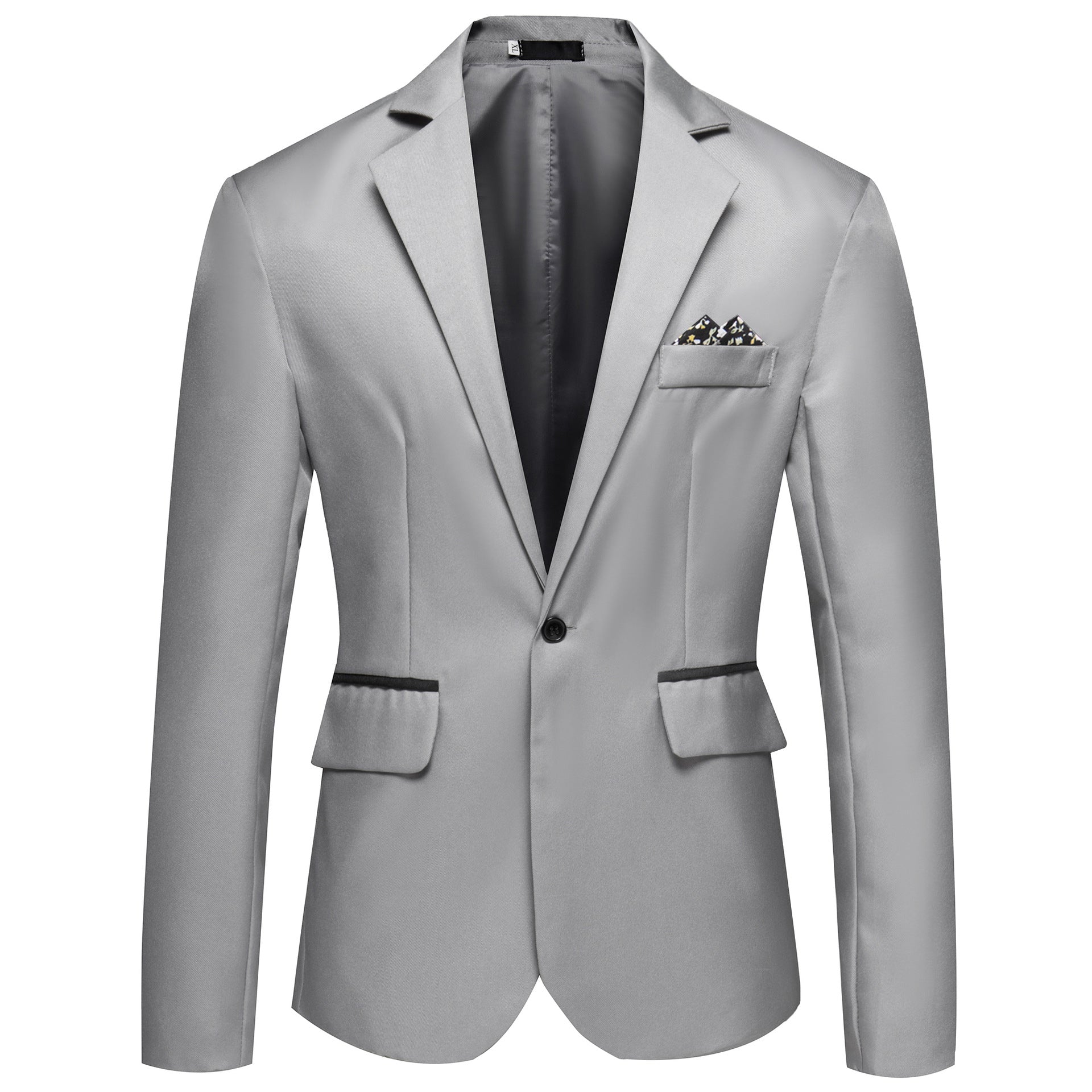 Finn Saxford | One-Button Blazer With Pocket Square For Men